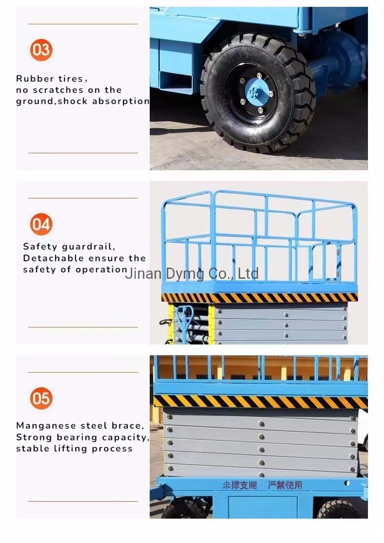 Dymg Mobile Manual Power Scissor Lift Home Elevator